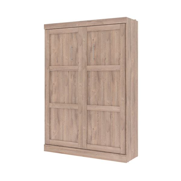 Pur 59W Full Murphy Bed in rustic brown